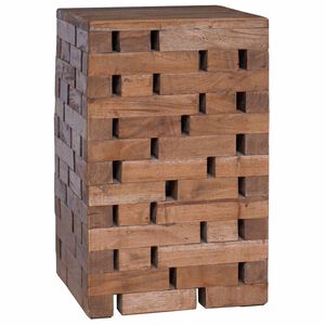 vidaXL Stolica Prirodna 29 x 29 x 48 cm Čvrsto drvo iz reciklaže