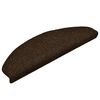 vidaXL Prostirke za stepenice, samoljepljive, 20 kom., 65x21x4 cm, smeđe, poluokrugle, velike
