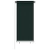 vidaXL Vanjska rolo zavjesa 65 (&Scaron;) x 140 (V) cm tamnozelena HDPE