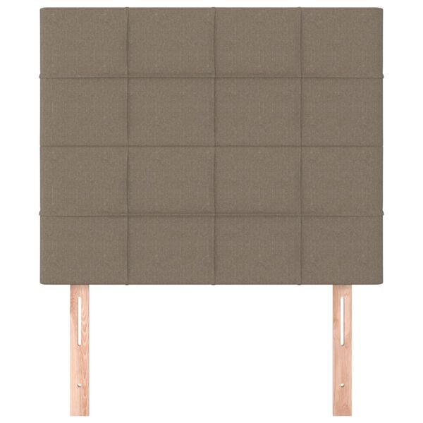 vidaXL Uzglavlje boje taupe 100x5x118/128 cm tkanina