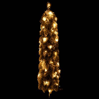 vidaXL Umjetno osvijetljeno božićno drvce s 30 LED i snijegom 60 cm