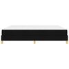 vidaXL Krevet s opruga kutije s madracem Crna 200 x 200 cm tkanina