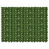vidaXL Zaslon za balkon s li&scaron;ćem Zelena 200 x 150 cm