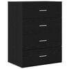 vidaXL Kreveta s ladicama Crni hrast 60 x 39 x 80 cm Konstruirano drvo
