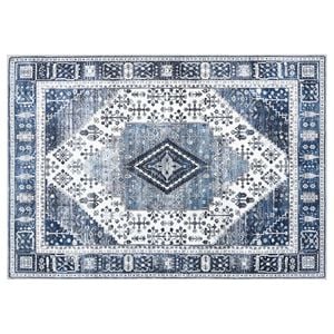 vidaXL Tepih ORIZ Tamno plava 140 x 200 cm 100% poliester