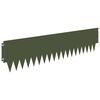vidaXL Ograda oko Travnjaka 10 pcs 103 x 25 cm metal Maslinastozelena
