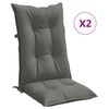 vidaXL Jastuci za stolice 2 kom tamnosivi 120x50x7 cm od tkanine