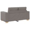 vidaXL Sofa 3 pcs Sivo-smeđa 221 x 80 x 80 cm Platnasta tkanina