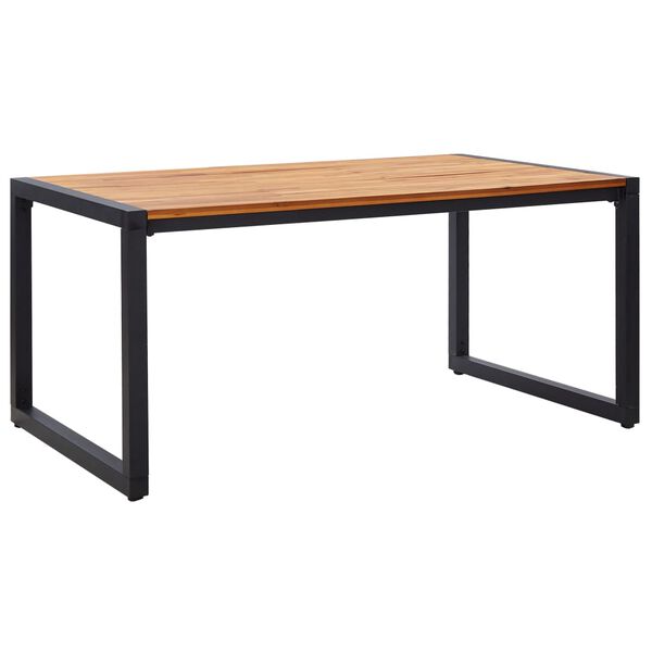 vidaXL 5-dijelni vrtni blagovaonski set crni