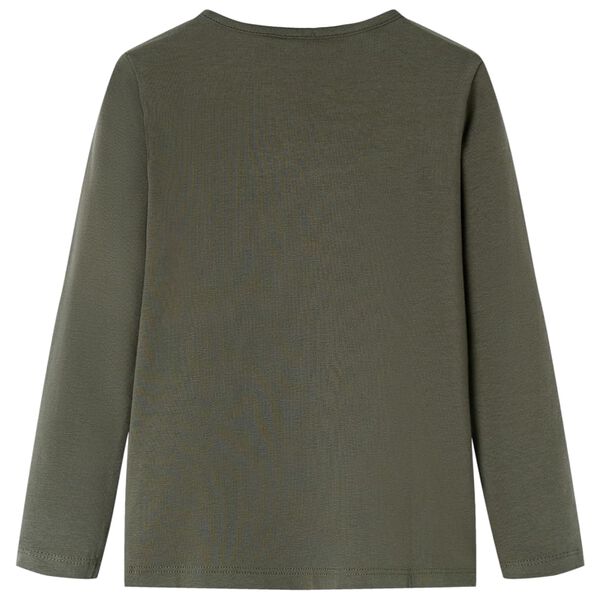 Dječja majica dugih rukava kaki 116