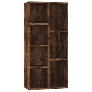 vidaXL Ormarić za knjige boja dimljenog hrasta 50 x 25 x 106 cm