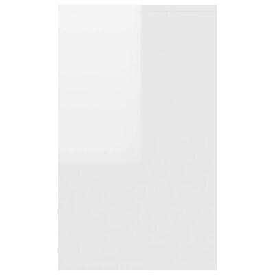 vidaXL Komoda s 3 ladice visoki sjaj bijela 120x41x75 cm od iverice