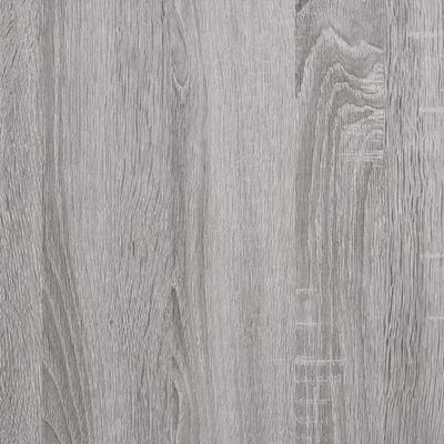 vidaXL Pekarski stalak s kukama i 4 razine boja sivog hrasta drveni