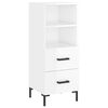 vidaXL Komoda sjajna bijela 34,5 x 34 x 90 cm od konstruiranog drva