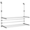 vidaXL Stalak za su&scaron;enje za balkon 89 x 25 x (60 - 95) cm aluminijski