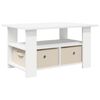 vidaXL Kava Stol Bijelo 77 x 55 x 42 cm Konstruirano drvo