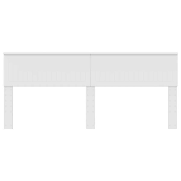 vidaXL Uzglavlje Sjajno bijelo 200 cm Konstruirano drvo