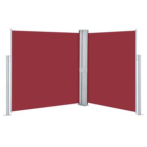 vidaXL Uvlačiva bočna tenda 170 x 600 cm crvena