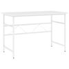 vidaXL Stol za računalo bijeli 105 x 55 x 72 cm od MDF-a i metala