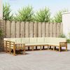 vidaXL Set vanjskih sofa s jastukom 10 pcs Prirodna i krem