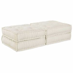 vidaXL Modularna sofa 2 pcs Krem 140 x 70 x 36 cm Tkanina