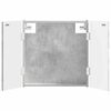 vidaXL Kabinet za mete ARNHEM Betonska siva 52,5 x 10,5 x 53,5 cm