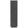 vidaXL Ormarić za knjige / pregrada sivi 40x35x135 cm od borovine