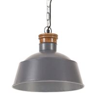 vidaXL Industrijska viseća svjetiljka 32 cm siva E27