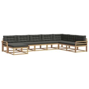 vidaXL Set vanjskih sofa 8 kom. Bijela i antracit