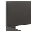vidaXL Okvir za krevet od umjetne kože s LED svjetlom sivi 90 x 200 cm