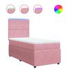 vidaXL Box spring krevet s madracem ružičasti 90x190 cm bar&scaron;unasti