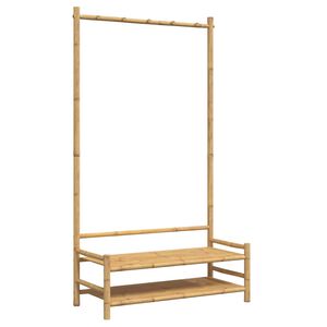 vidaXL Stalak za odjeću s policama 103 x 40 x 183 cm od bambusa