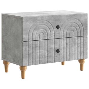 vidaXL Noćni ormar Betonska siva 62 x 34,5 x 48 cm Konstruirano drvo