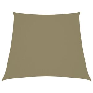 vidaXL Jedro protiv sunca od tkanine Oxford trapezno 2/4 x 3 m bež