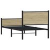 vidaXL Metalni okvir kreveta bez madraca boja hrasta sonome 75x190 cm