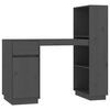 vidaXL Radni stol sivi 110 x 53 x 117 cm od masivne borovine
