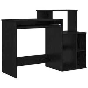 vidaXL Stol Crni hrast 120,5 x 44 x 88,5 cm Konstruirano drvo