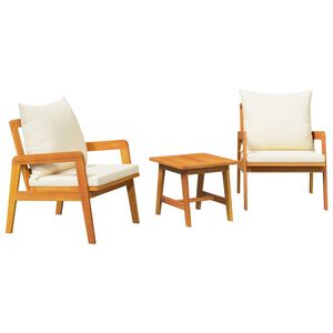vidaXL Bistro set 3 kom. Smeđa Čvrsto drvo akacije