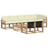 vidaXL Set vanjskih sofa 9 kom. Bijela i krem