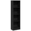 vidaXL Regal za knjige crni 40x24x143 cm od konstruiranog drva