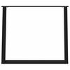 vidaXL Noge za blagovaonski stol U-oblik 2 kom Crne 90 x (72-73) cm Čelik