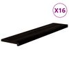 vidaXL Gazi&scaron;ta stepenice 16 kom smeđe-crni 120x30x2 cm masivna hrast
