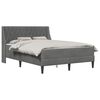 vidaXL Okvir kreveta s madracem Tamno siva 140 x 190 cm Bar&scaron;un