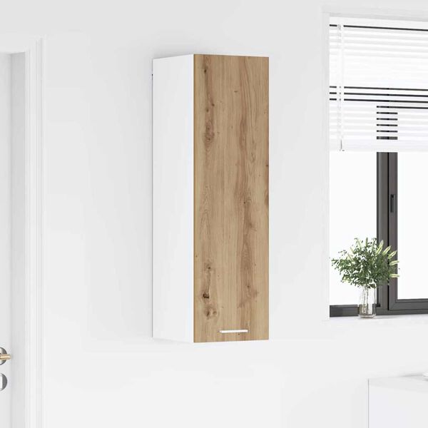 vidaXL Viseći ormarić s pohranom Umjetnički hrast 30 x 31 x 100 cm