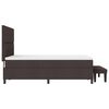 vidaXL Krevet s opruga kutije Tamno smeđa 160 x 200 cm tkanina