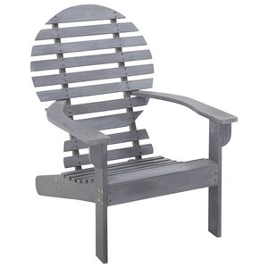 vidaXL Stolica Adirondack od masivnog bagremovog drva siva