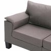 vidaXL Sofa Sivo-smeđa 4 sjedala tkanina