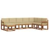 vidaXL Set vanjskih sofa 8 kom. Prirodna i bež