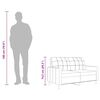 vidaXL Dvosjed od tkanine tamnosivi 140 cm