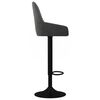 vidaXL Barski stolci 2 kom tamnosivi bar&scaron;unasti